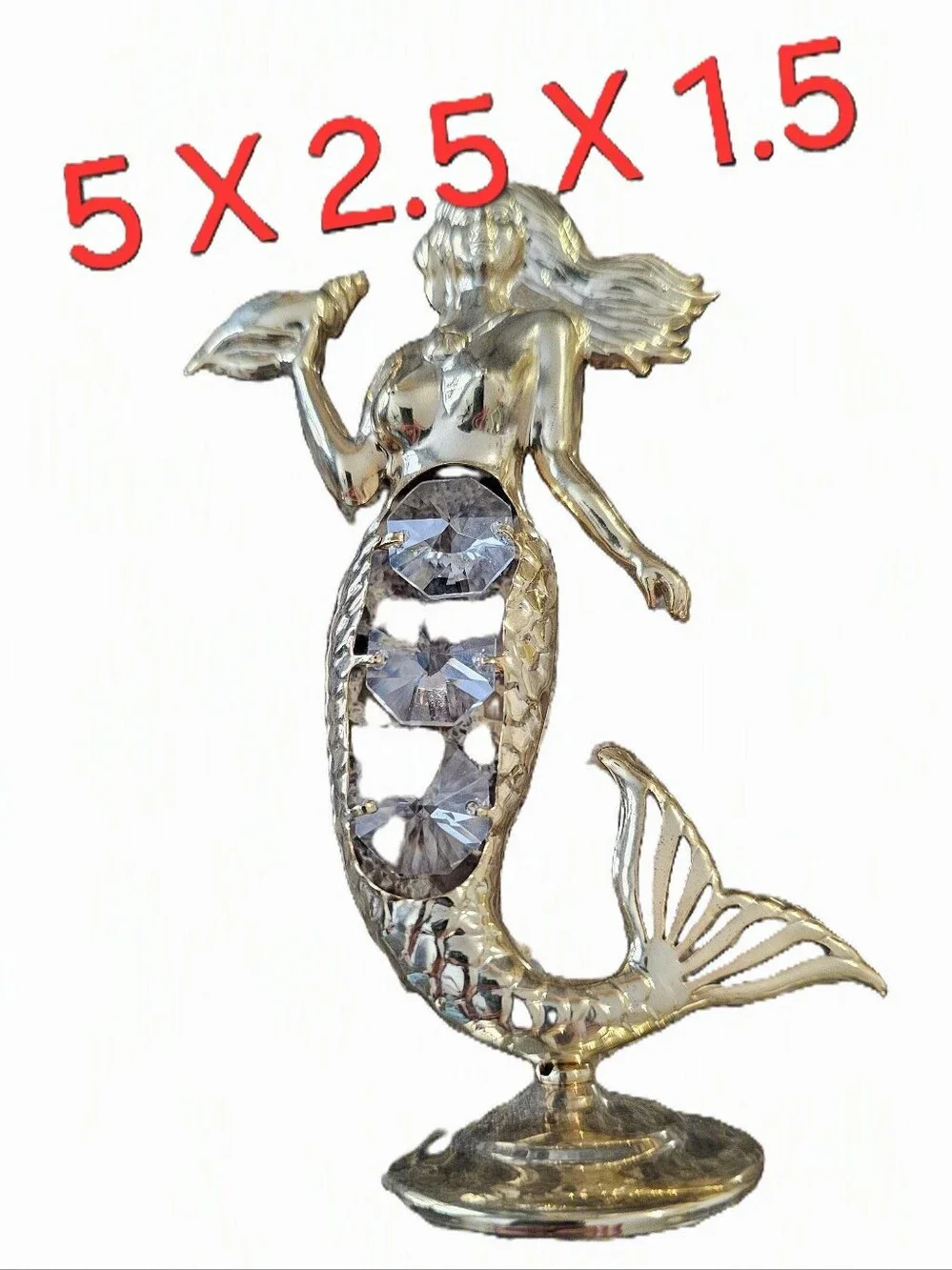 Crystal Millennium Gold Plated 5